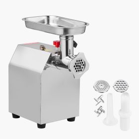 Commercial Electric Meat Grinder, 5 lbs/min Capacity, #8 Industrial Meat Mincer with 2 Stainless Steel Blades, 2 Grinding Plates